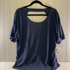 Fabletics NWT Key Tee Blue Size XXL